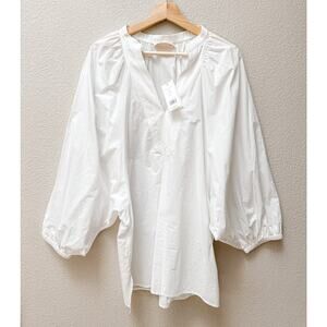Tory Burch Puffed-Sleeve Tunic Size XL
